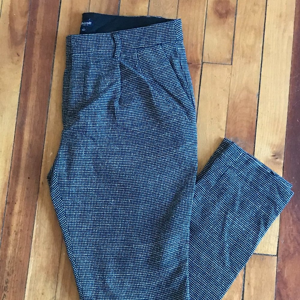 EUC Madewell Black and White Trousers sz 4